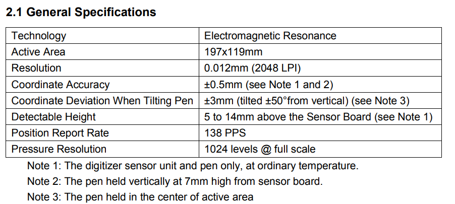 General Specification